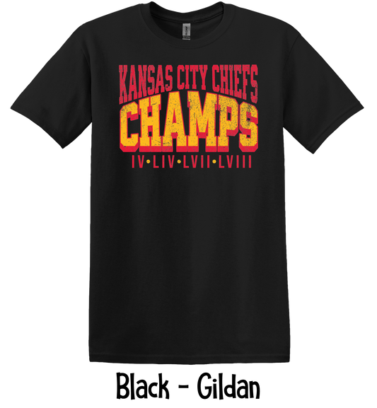 KC Champs Distressed - Adult Sizes - 2 Color Options