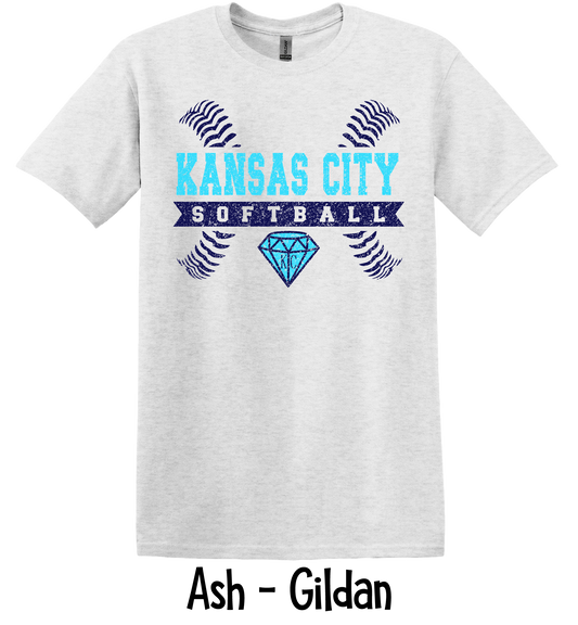 KC Softball Stitches Ribbon
