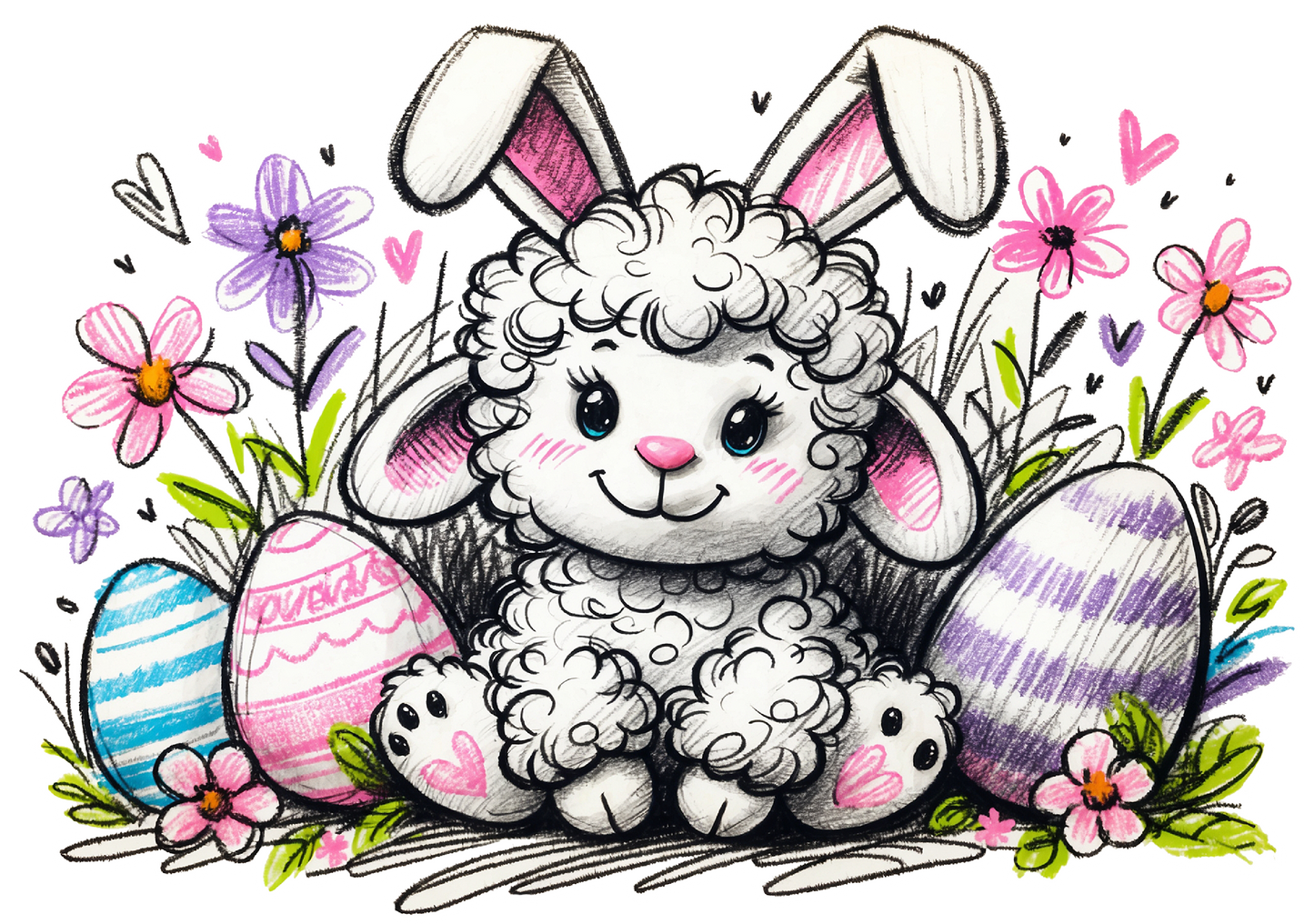 Girl Easter Animals - Personalized - YOUTH SIZES