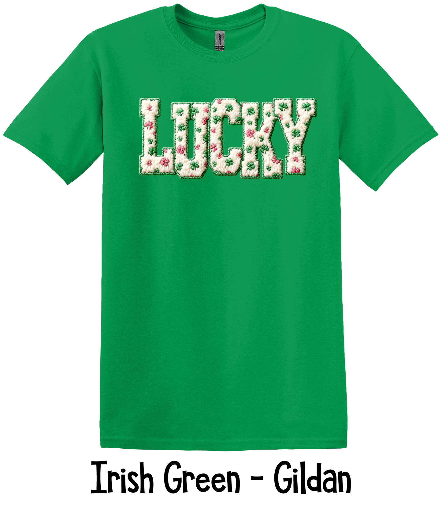 Lucky Faux Patchwork - 5 Color Options - ADULT SIZES