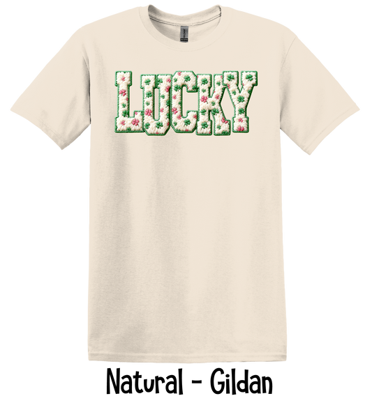 Lucky Faux Patchwork - 5 Color Options - ADULT SIZES