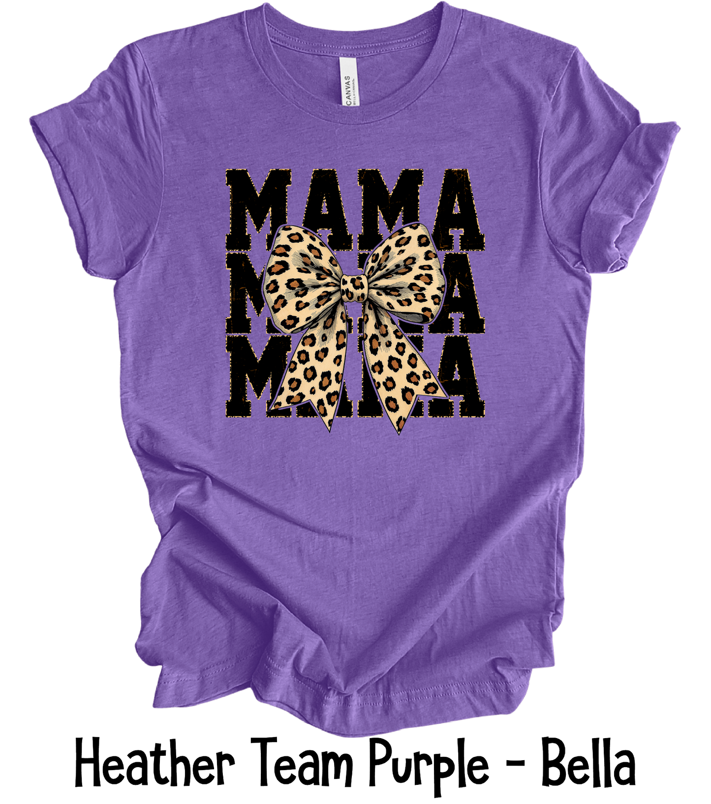 Mama Stacked with Leopard Bow