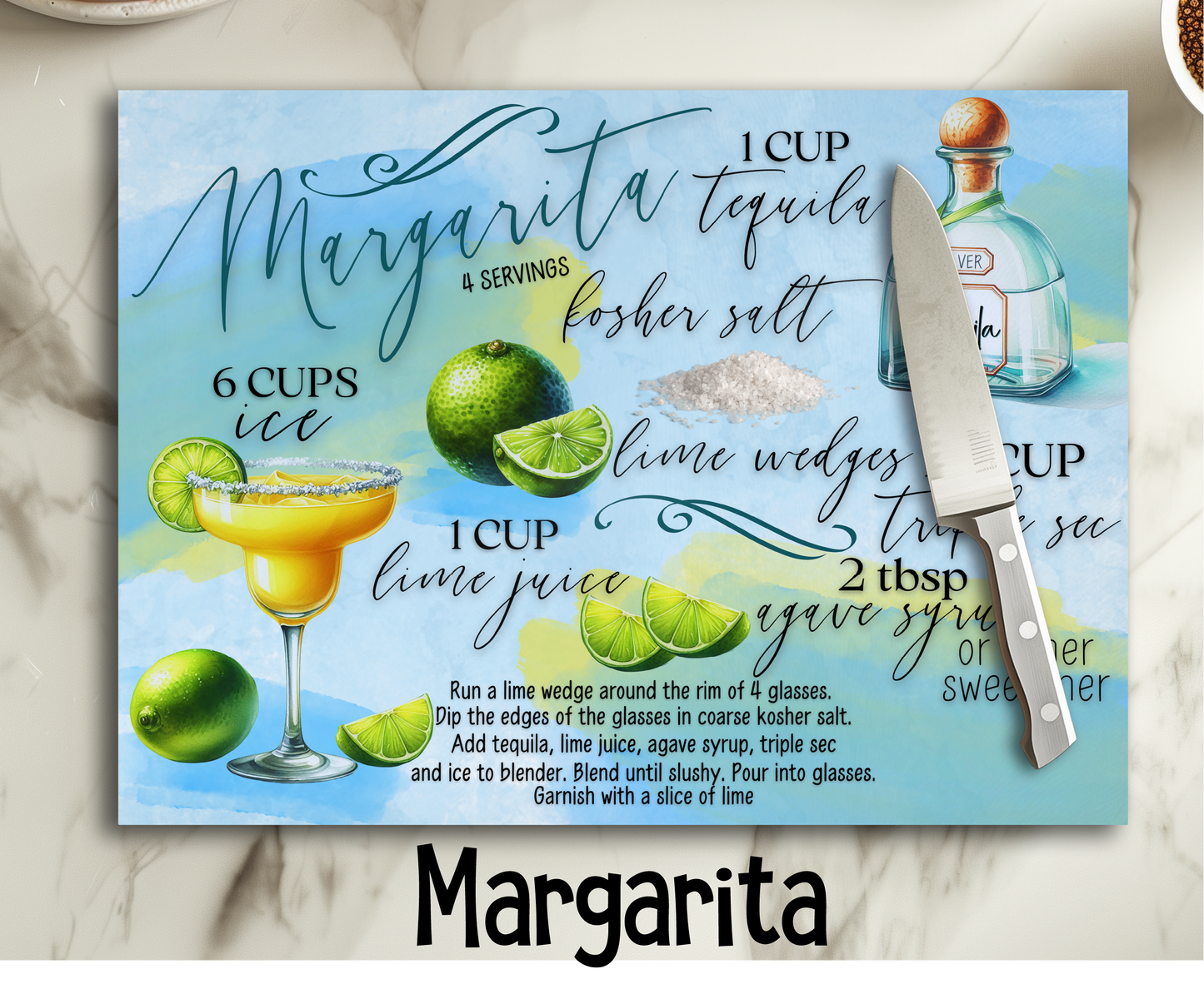 Drink Recipe Cutting Boards