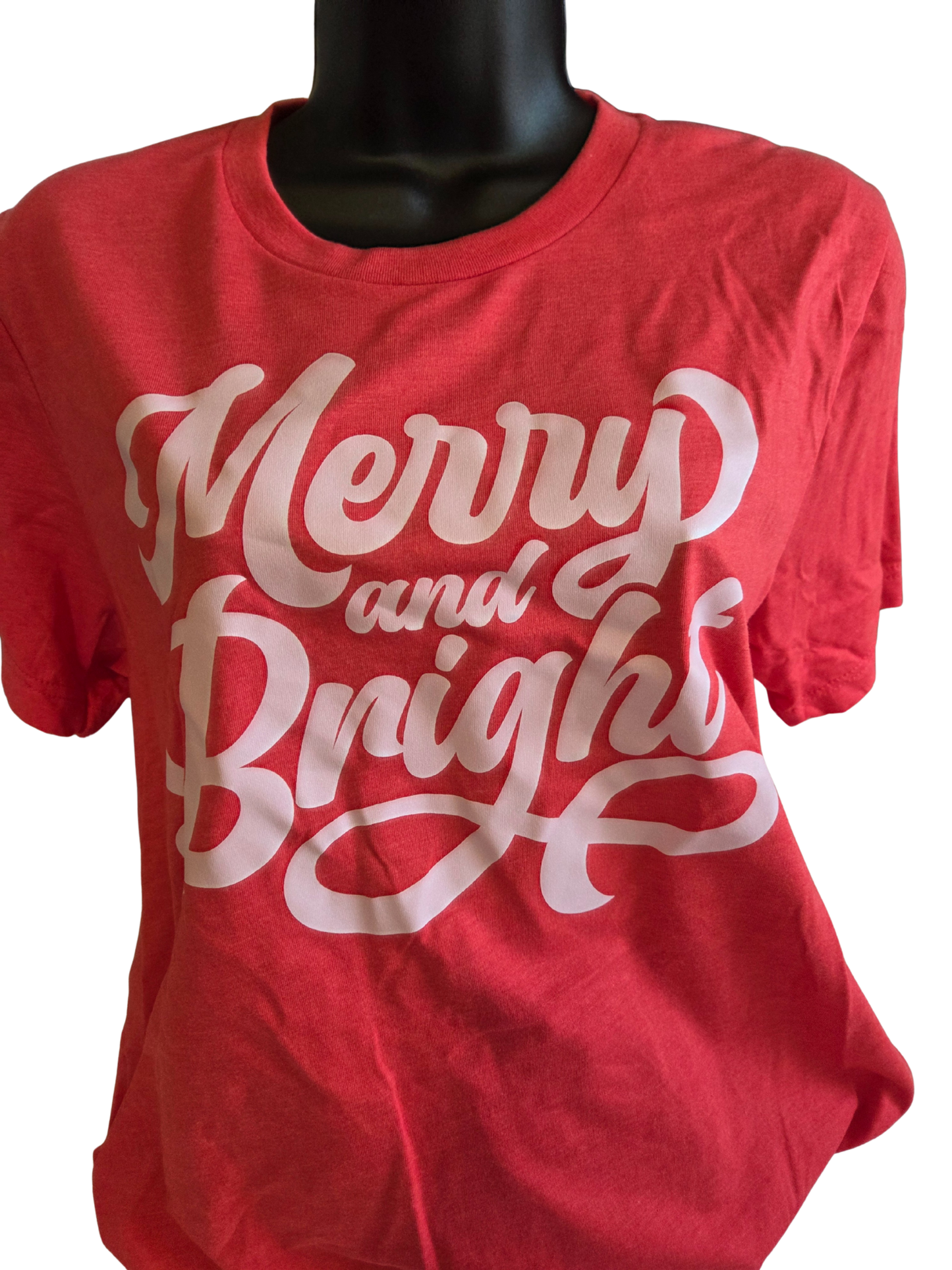 Merry and Bright Heather Red T-Shirt