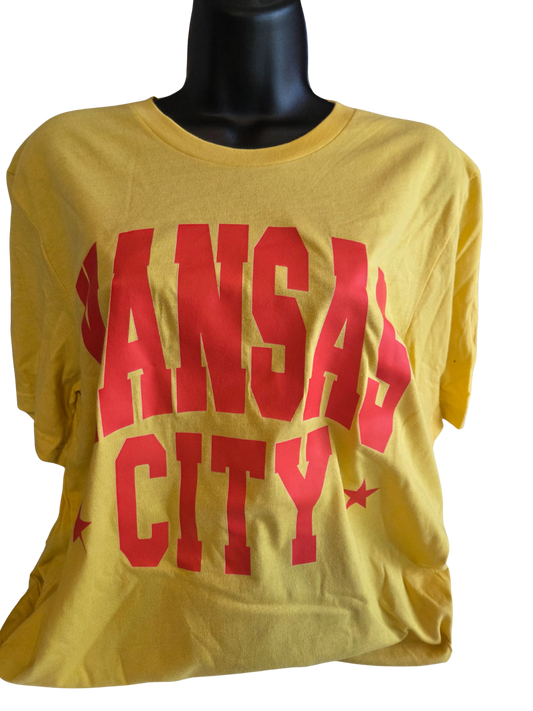 Oversized Kansas City T-Shirt - Yellow