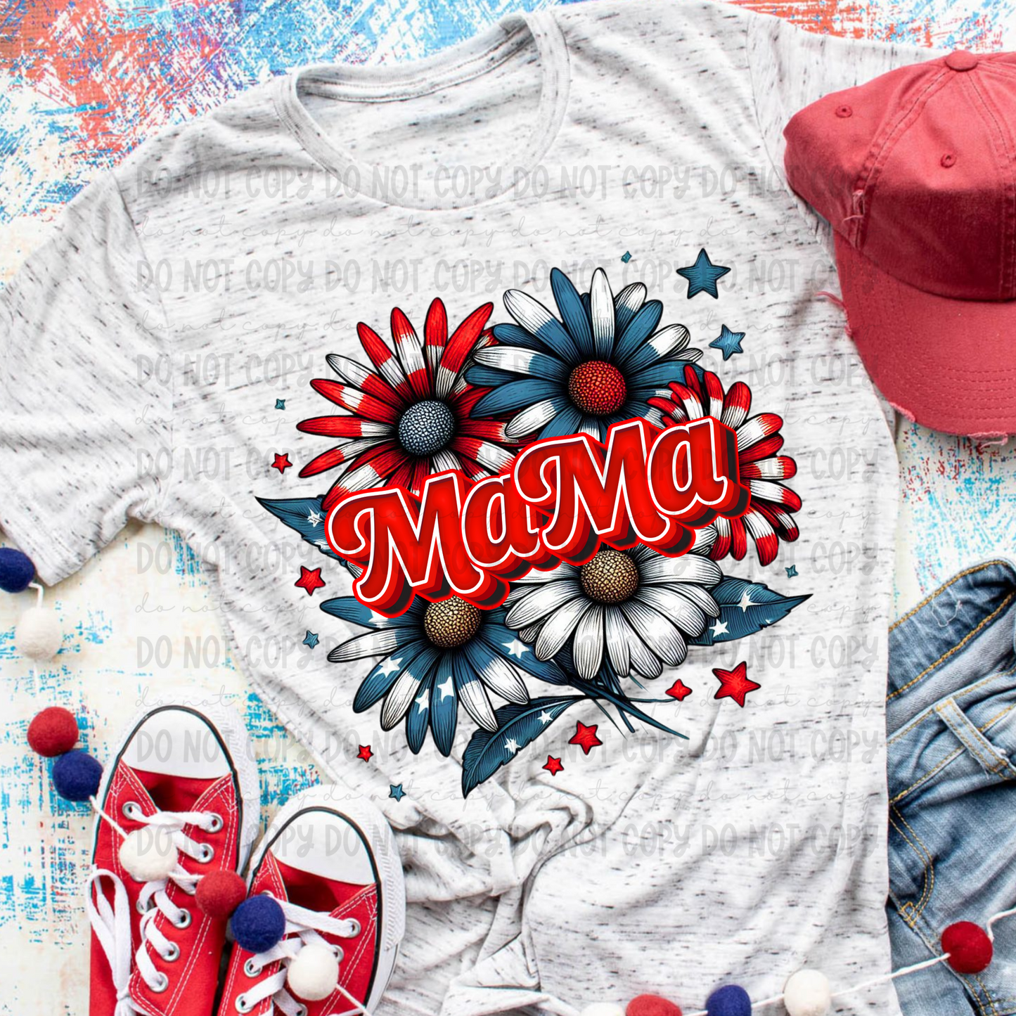 Patriotic Floral - Multi Title Options
