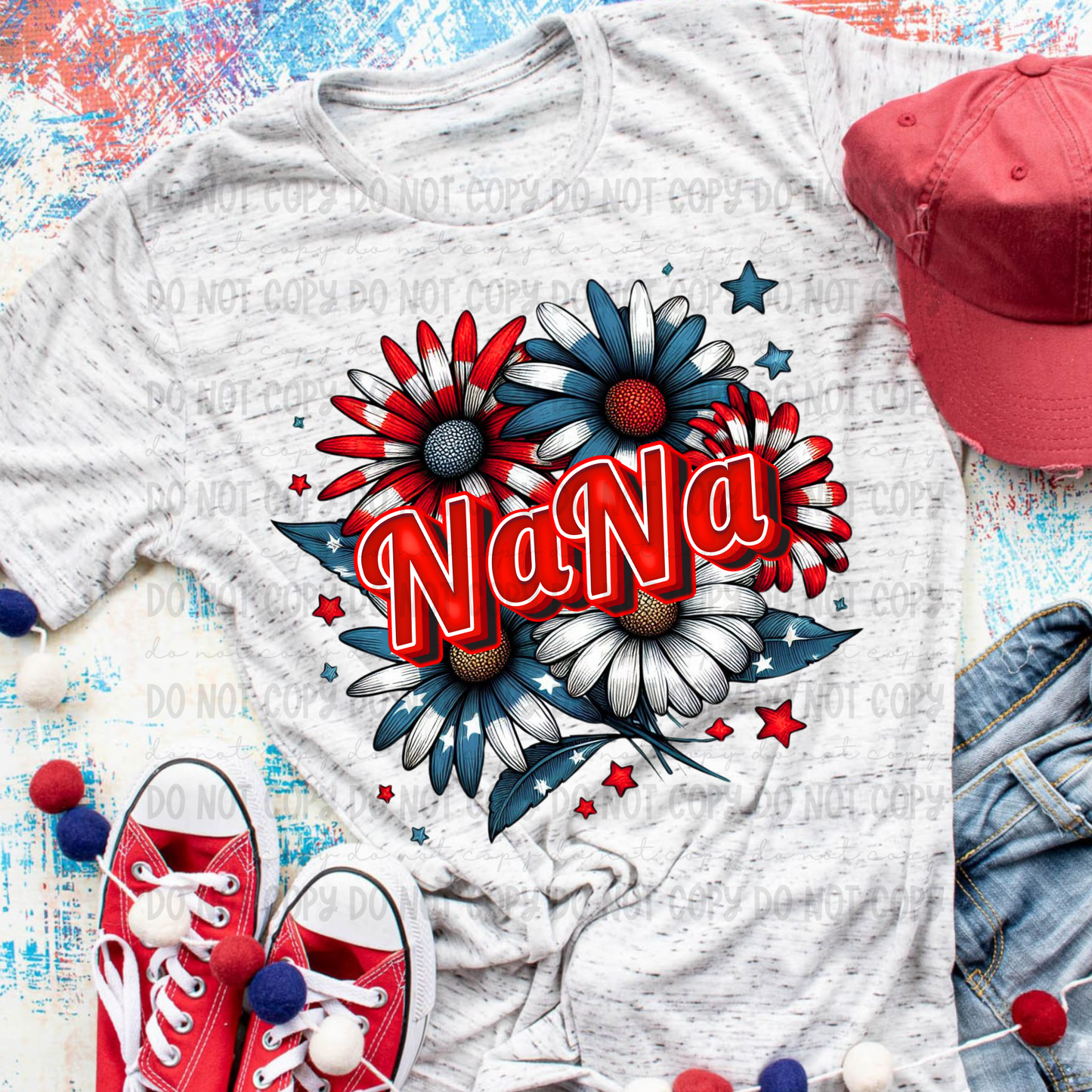 Patriotic Floral - Multi Title Options