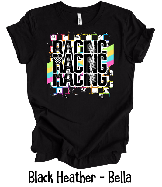 Racing Stacked - Neon Grunge