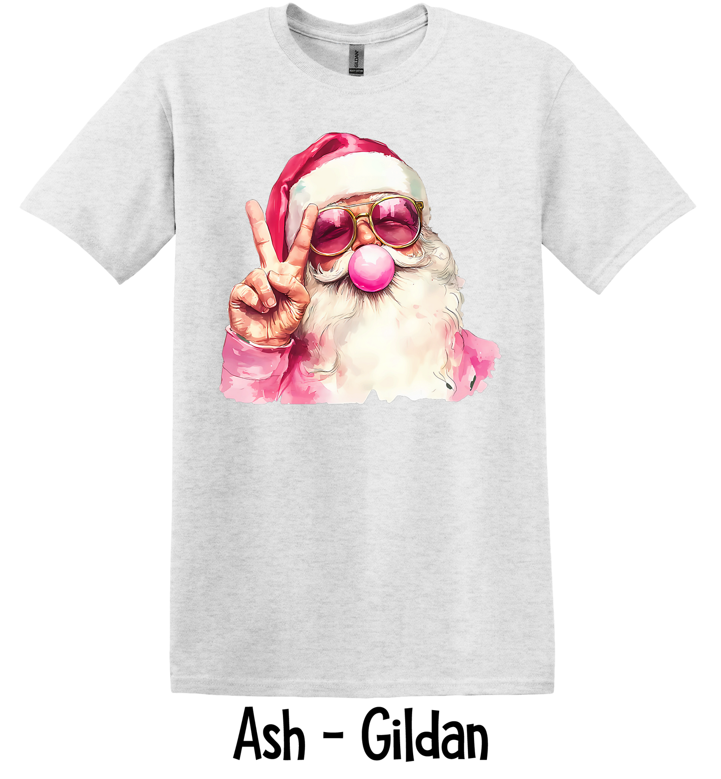 Santa with Pink Glasses - 3 Color Options