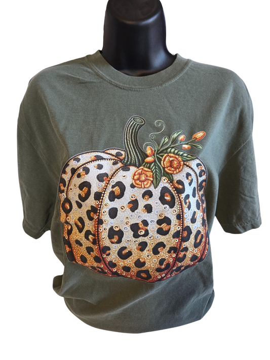 Faux Sequin Pumpkin