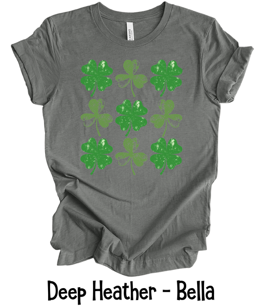 Shamrock Grunge - Adult & Youth Sizes - 3 Color Options