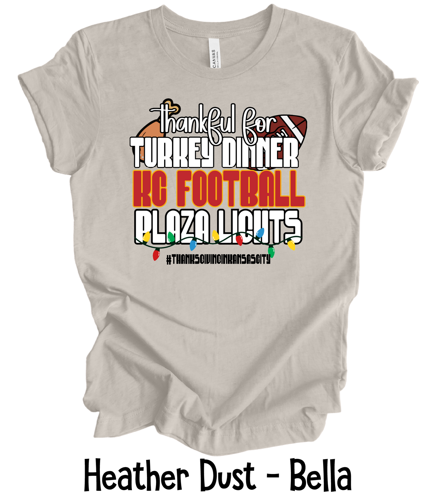 Turkey Dinner, Football, Plaza Lights - 2 Color Options