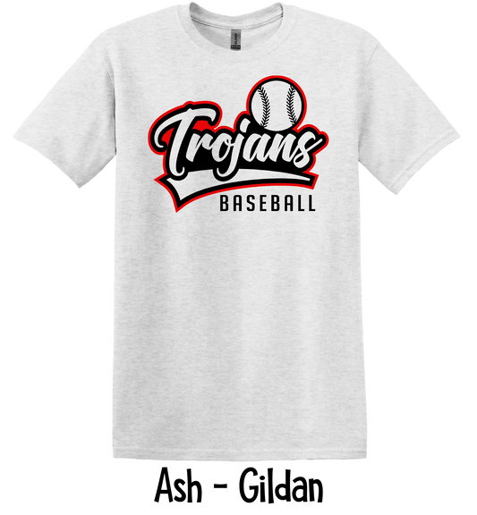 Trojans Baseball - Offset - Adult & Youth Sizes