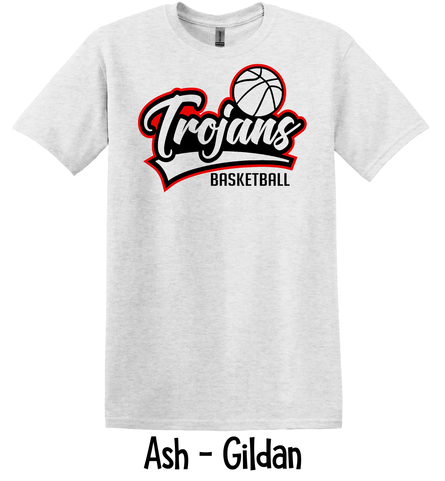Trojans Basketball - Offset - Adult & Youth Sizes