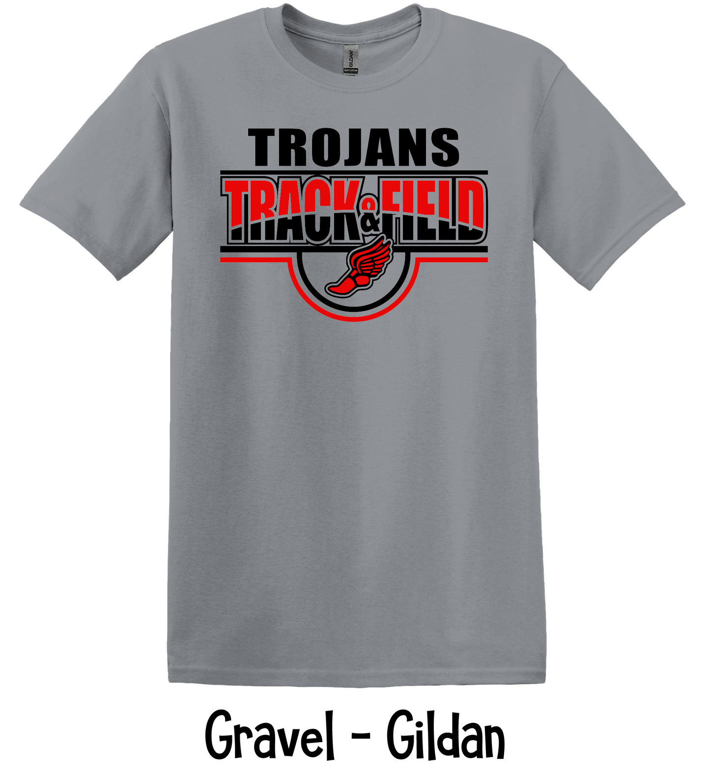 Trojans Track - Black/Red Arch - Adult & Youth Sizes
