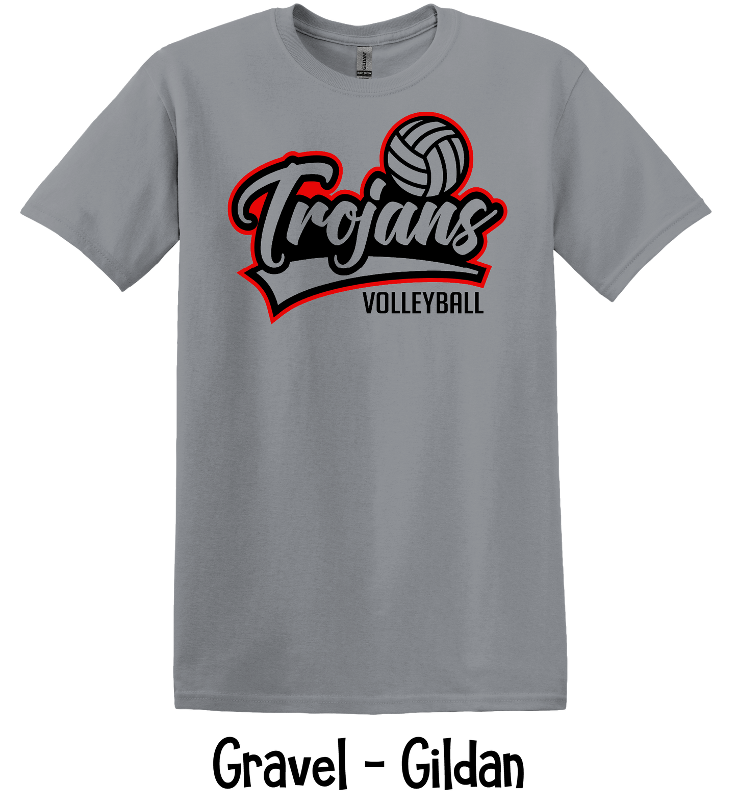 Trojans Volleyball - Offset - Adult & Youth Sizes
