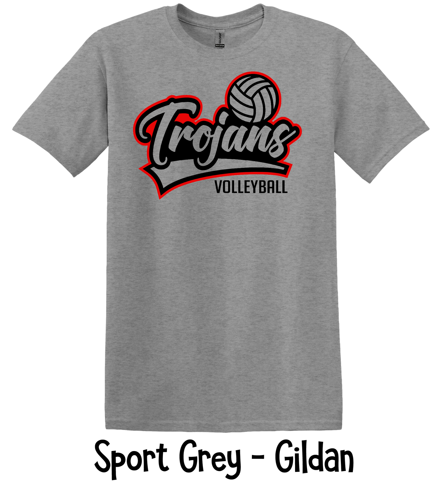 Trojans Volleyball - Offset - Adult & Youth Sizes