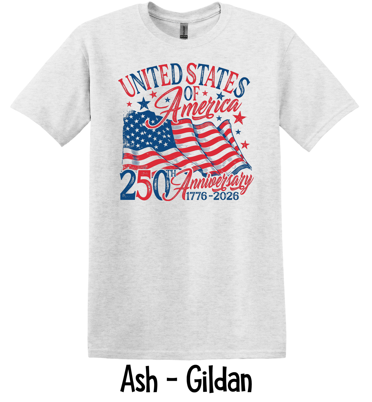 USA 250th Anniversary Flag - Toddler, Youth & Adult Sizes - 9 Color Options