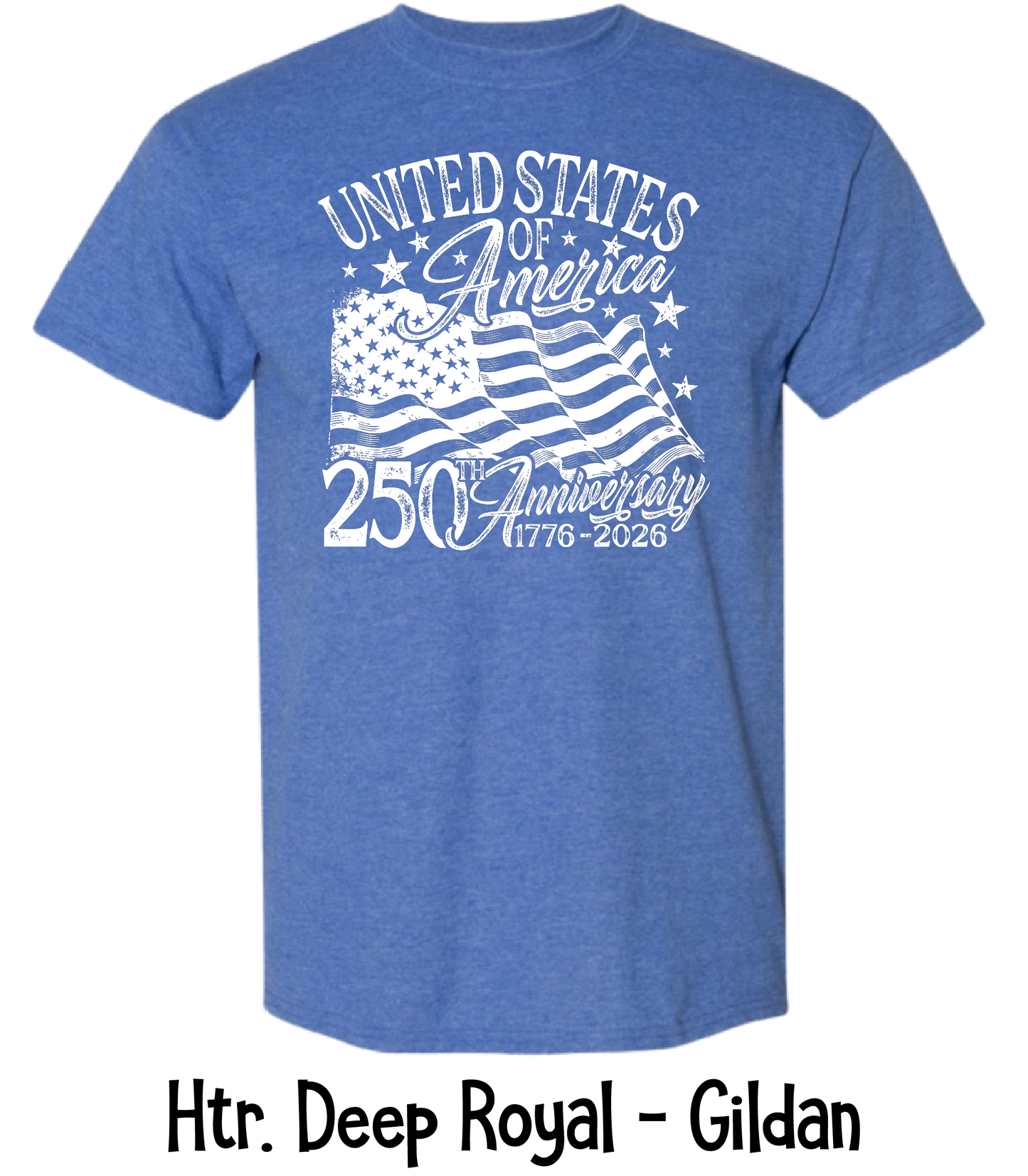 USA 250th Anniversary Flag - Toddler, Youth & Adult Sizes - 9 Color Options