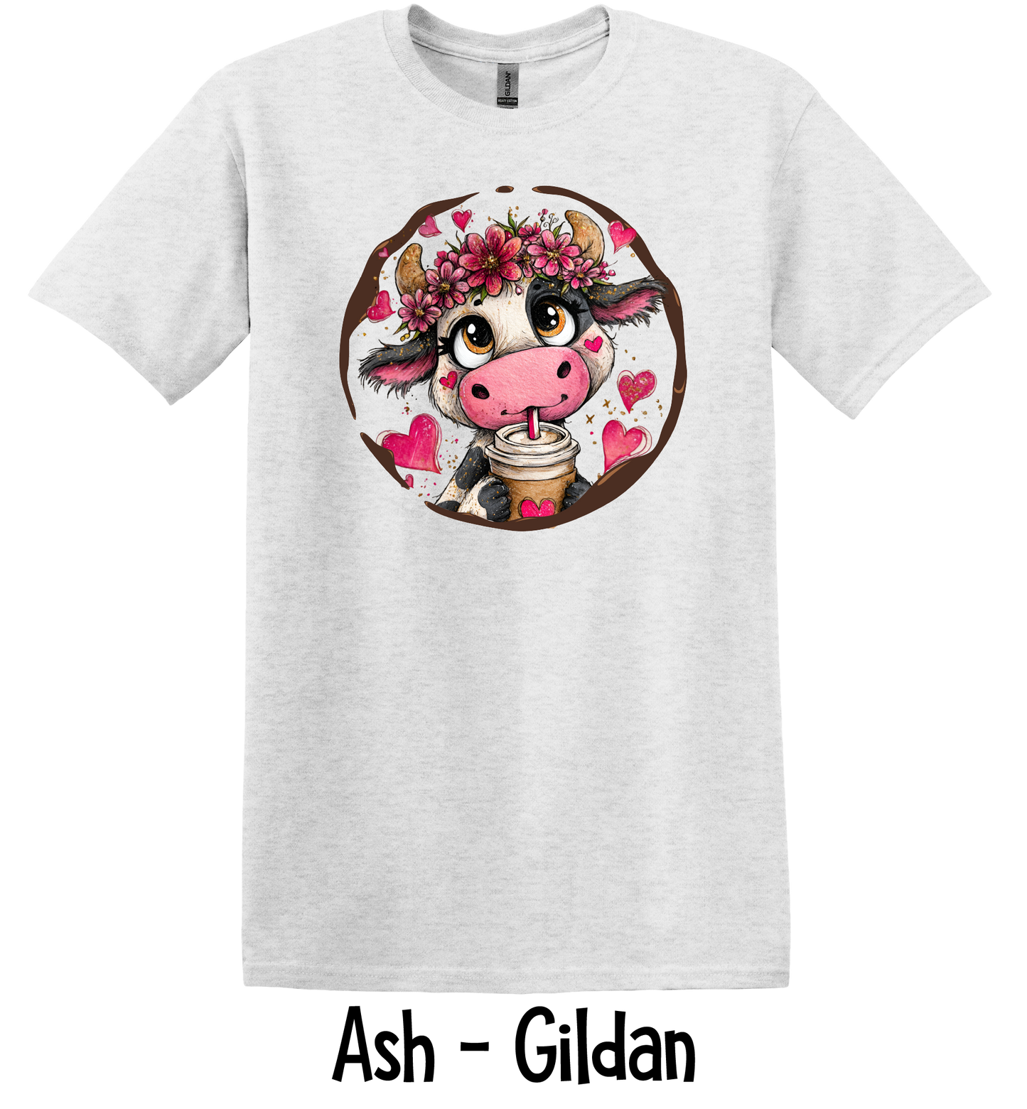 Valentine Coffee Cow - Adult Sizes