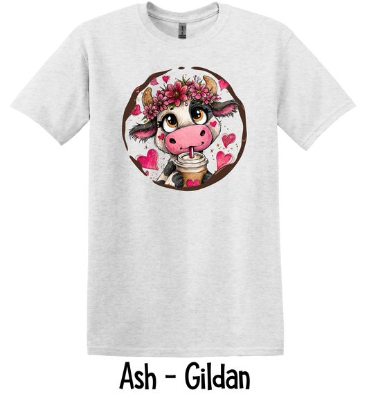 Valentine Coffee Cow - Adult Sizes